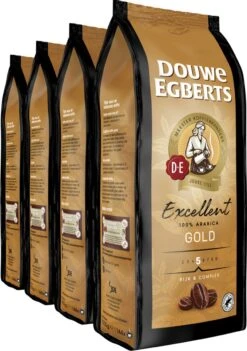 Douwe Egberts Excellent Gold Koffiebonen - 5/9 Intensiteit - 4 X 1kg -Beste Koffie Winkel 844x1200