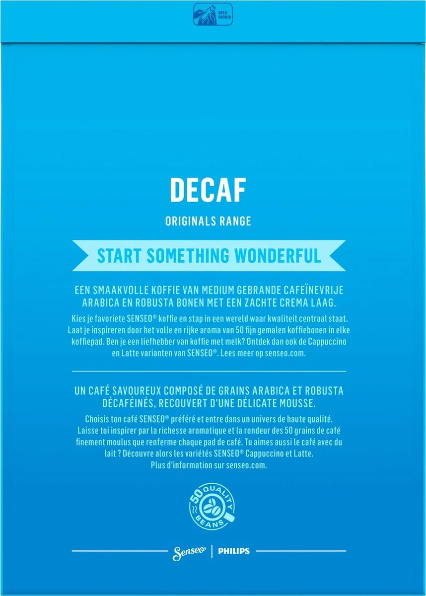 Senseo Decaf Koffiepads - 5/9 Intensiteit - 10 X 36 Pads 4 Senseo Decaf Koffiepads - 5/9 Intensiteit - 10 X 36 Pads - Afbeelding 2