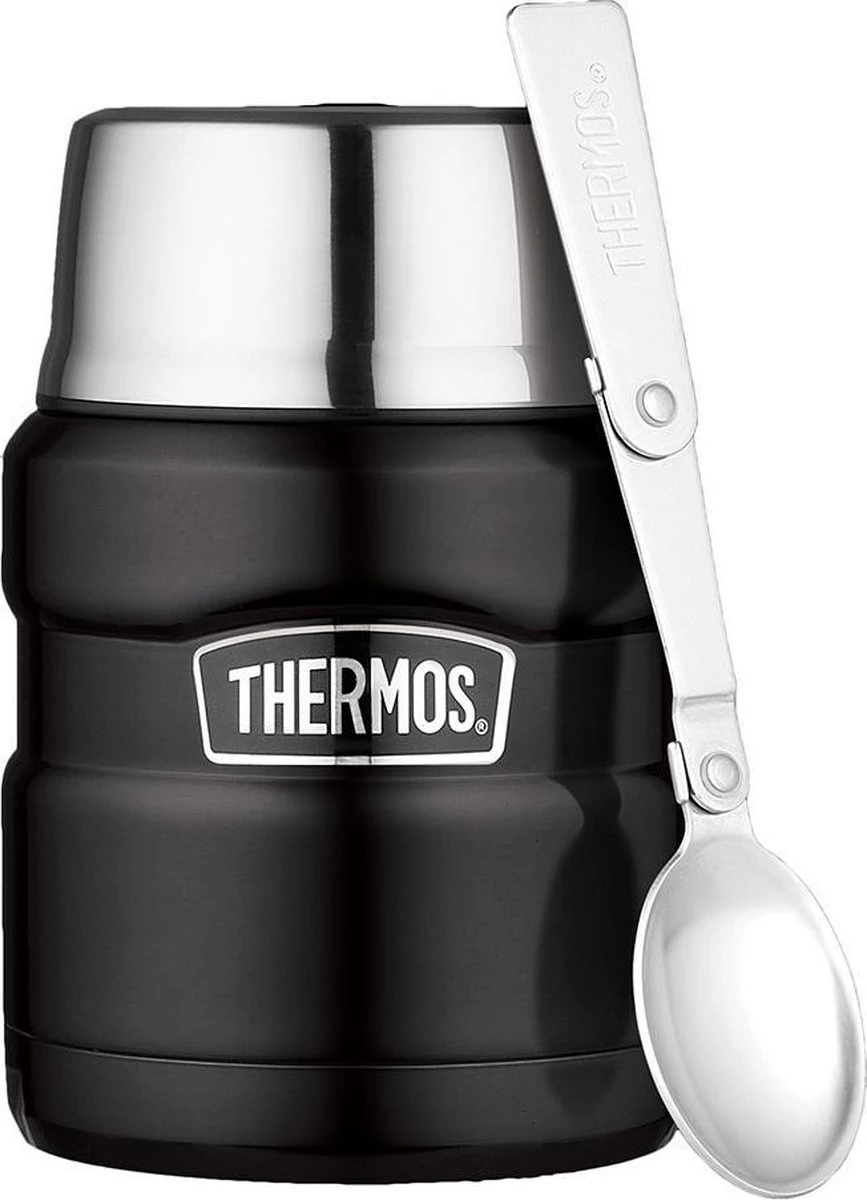 Thermos King Voedseldrager - 47 Cl - Mat Zwart 9 Thermos King Voedseldrager - 47 Cl - Mat Zwart - Afbeelding 7