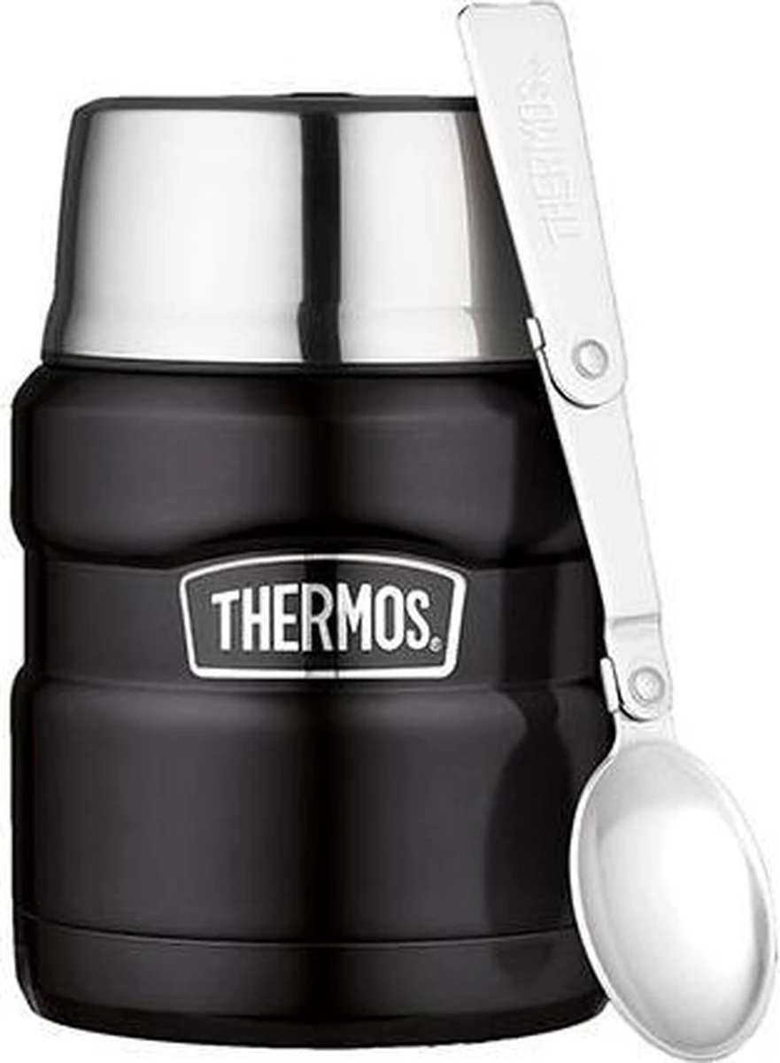 Thermos King Voedseldrager - 47 Cl - Mat Zwart 12 Thermos King Voedseldrager - 47 Cl - Mat Zwart - Afbeelding 10