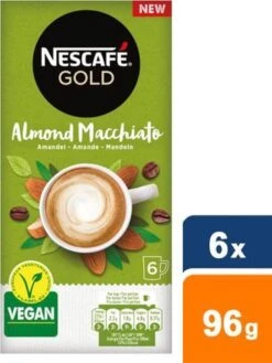 Nescafé Gold Almond Macchiato Oploskoffie - 6 Doosjes à 6 Zakjes 15 Nescafé Gold Almond Macchiato Oploskoffie - 6 Doosjes à 6 Zakjes -Beste Koffie Winkel 900x1200 11
