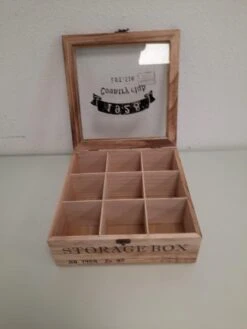 Merkloos Houten Theekist - 9-vaks Theedoos 9 Merkloos Houten Theekist - 9-vaks Theedoos -Beste Koffie Winkel 900x1200 4