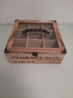 Merkloos Houten Theekist - 9-vaks Theedoos 11 Merkloos Houten Theekist - 9-vaks Theedoos -Beste Koffie Winkel 900x1200 5