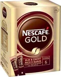 Nescafé Gold Oploskoffie - 6 Doosjes à 25 Zakjes -Beste Koffie Winkel 949x1200 2