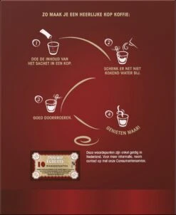 Douwe Egberts Aroma Rood Sticks Oploskoffie - 6 X 25 Zakjes -Beste Koffie Winkel 981x1200 3